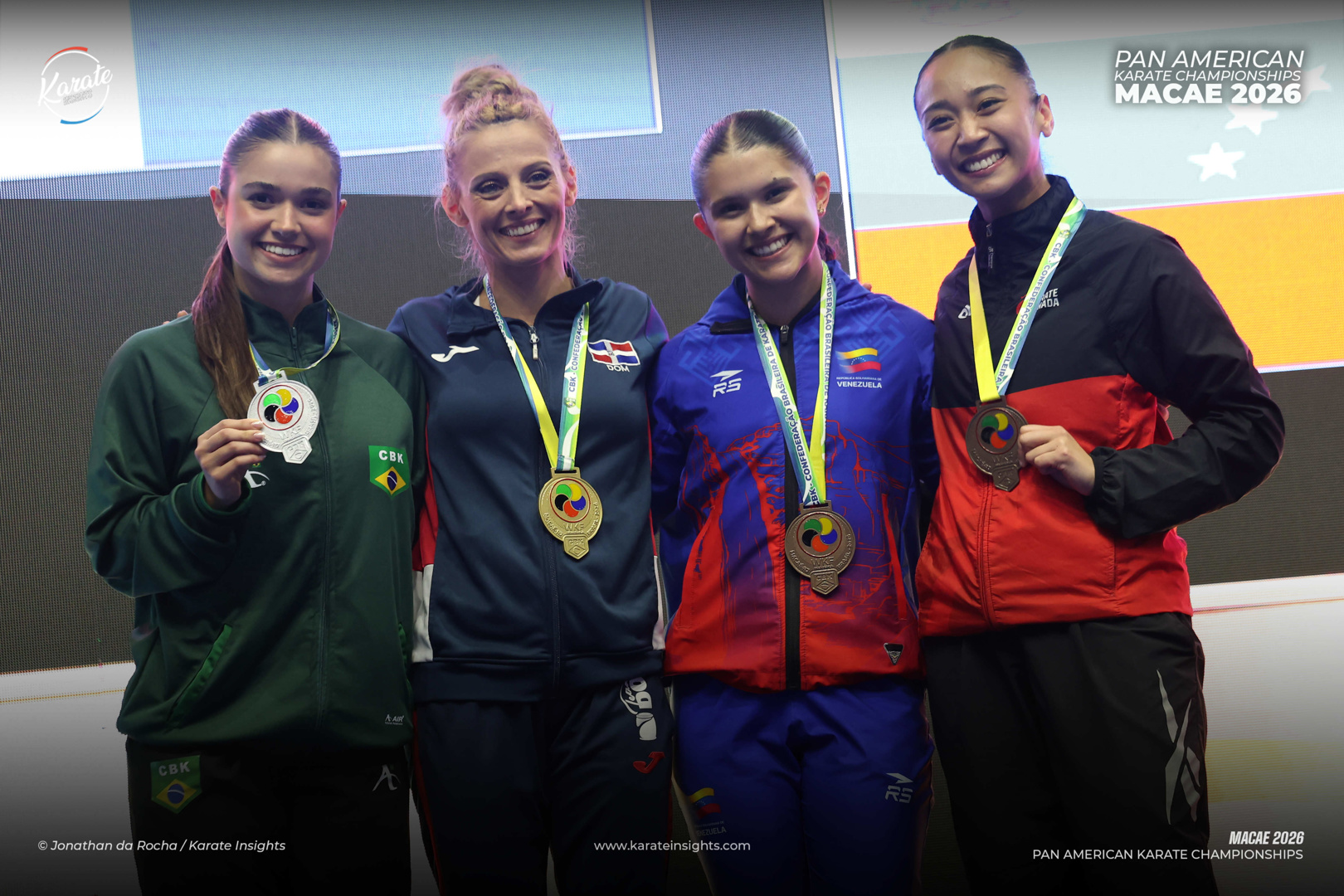 Female Kata Podium © Jonathan da Rocha for Karate Insights